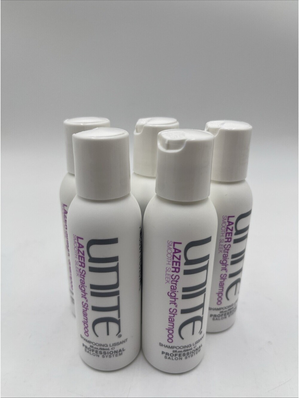 Unite Lazer Straight Shampoo  Smooth Sleek 2 oz - PACK Of 5